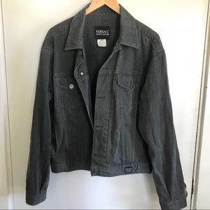 Vintage Versace Jeans Couture Gray Denim Jacket